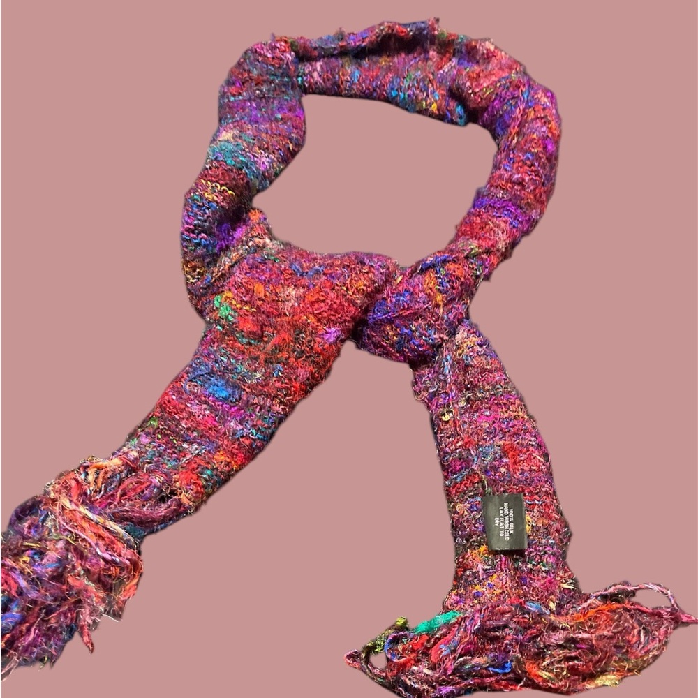 Everest Designs Burgundy Silk Scarf